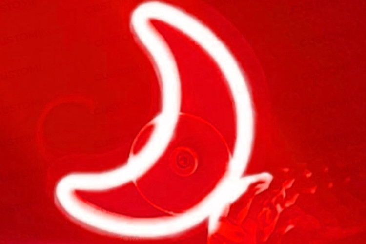 نئون ماه - رنگ قرمز