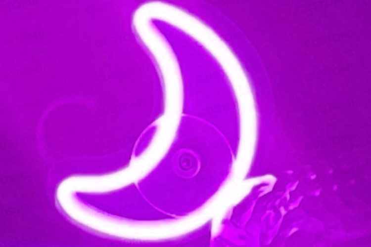 نئون ماه - رنگ آبی