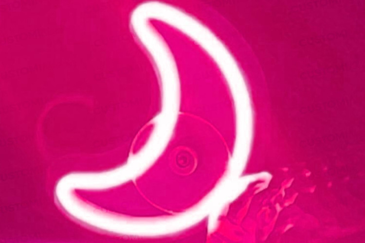 نئون ماه - نصب روی شیشه