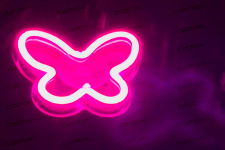 نئون پروانه چسبان شیشه خودرو - نمای اصلی