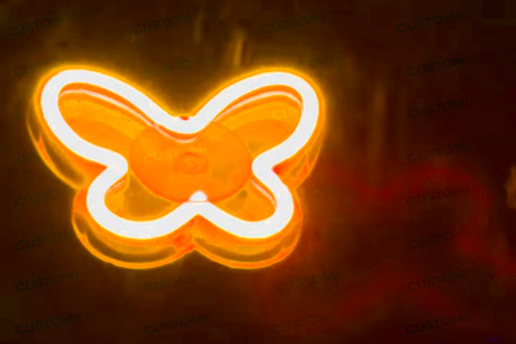 نئون پروانه - رنگ بنفش