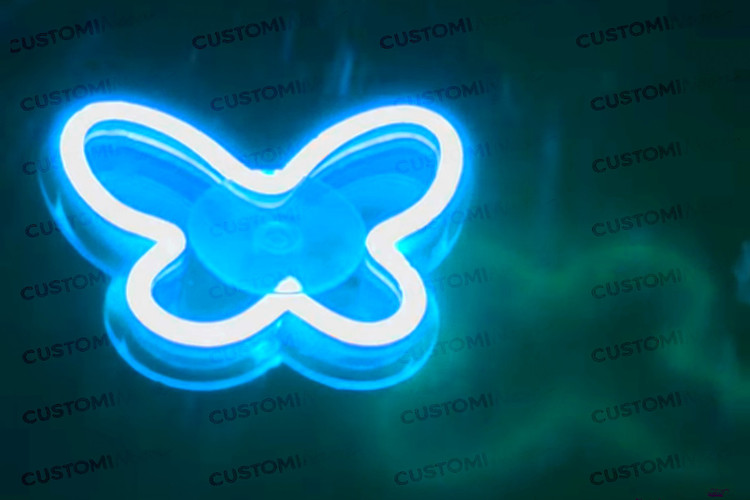 نئون پروانه - رنگ قرمز