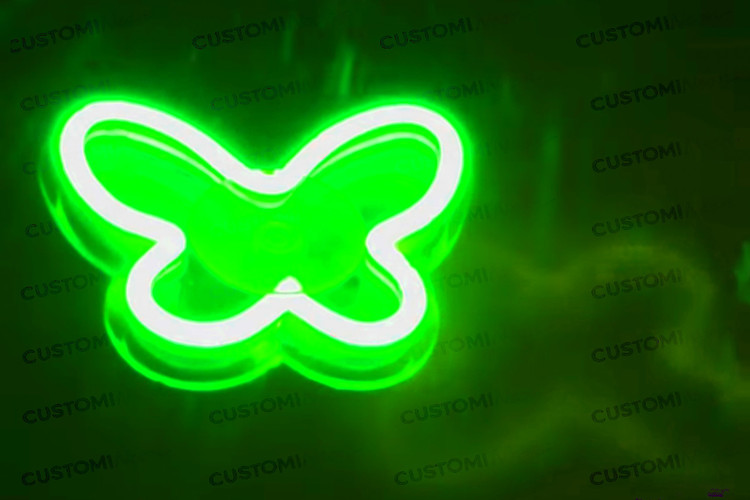 نئون پروانه - رنگ آبی