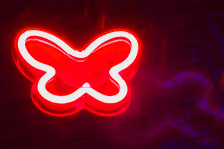 نئون پروانه - نمای شب