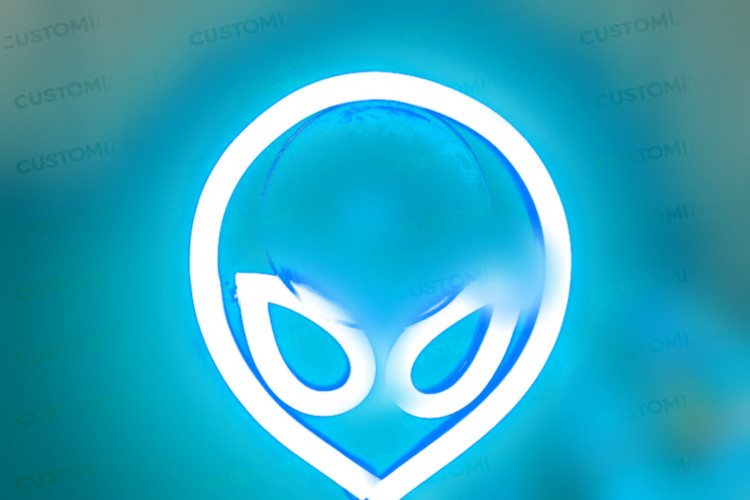 نئون آدم فضایی - رنگ آبی