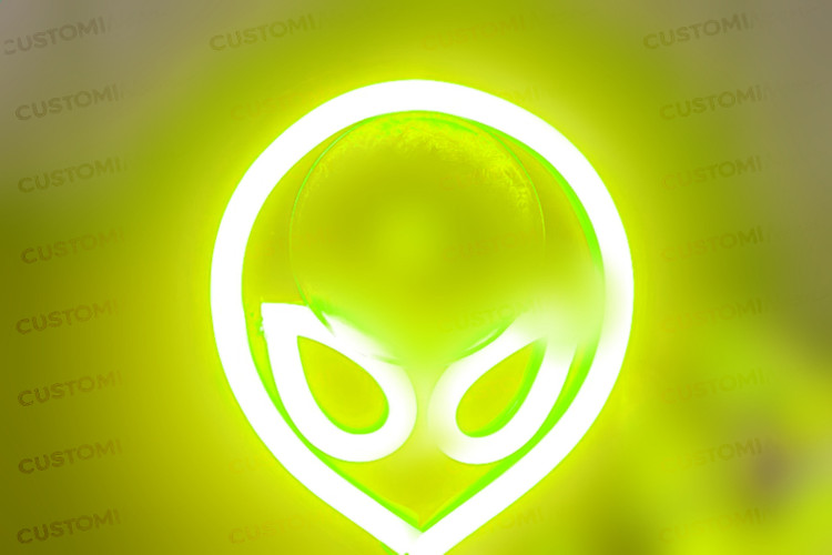 نئون آدم فضایی - رنگ بنفش