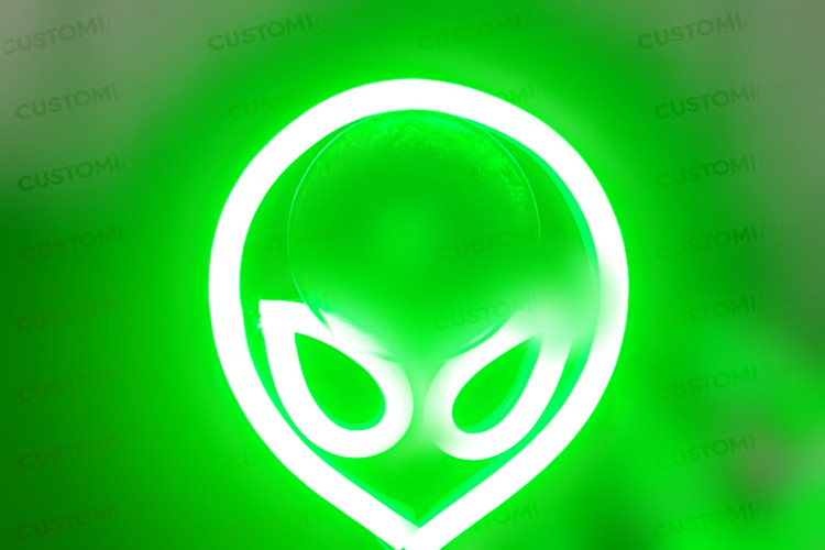 نئون آدم فضایی چسبان شیشه خودرو - نمای اصلی