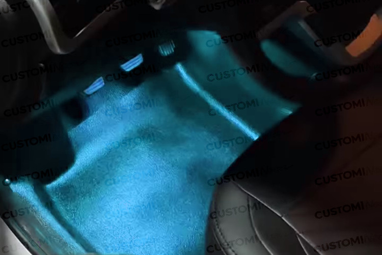 کیت نورپردازی کفی خودرو - نصب زیر داشبورد