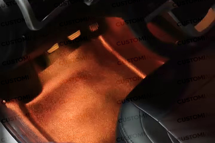 کیت نورپردازی کفی خودرو - نمای شب